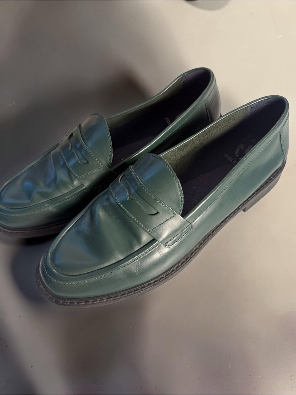 Cole Haan | Pinch Marine Classic Penny Loafers in Teal | Sz 9.5